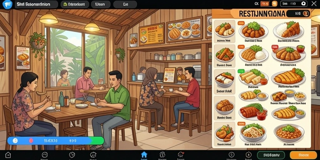 Tampilan antarmuka sederhana dan menarik.
