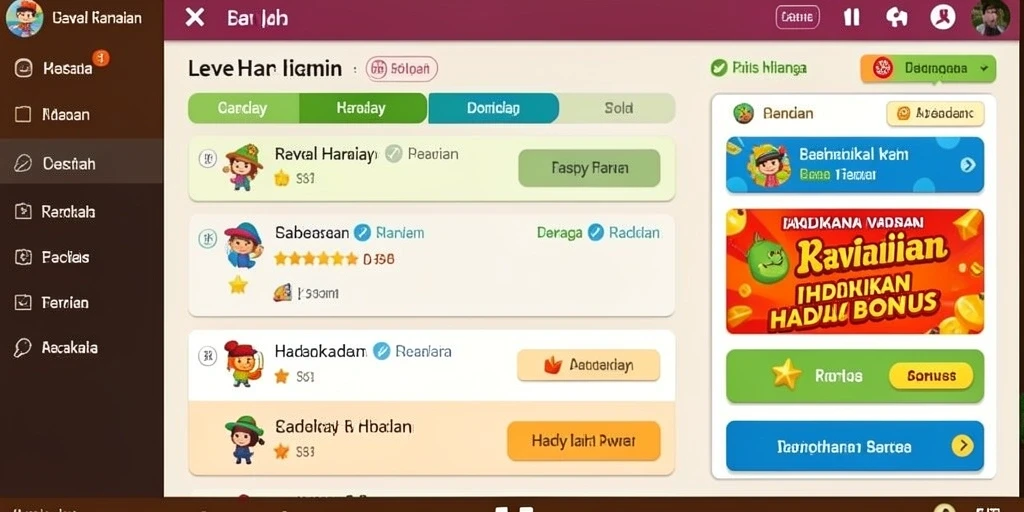 Tampilan menarik dari dunia NEXGID saat bertualang.