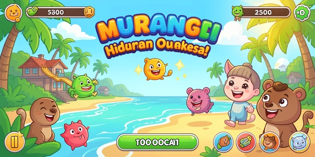 Tampilan awal permainan yang menawan dan intuitif.